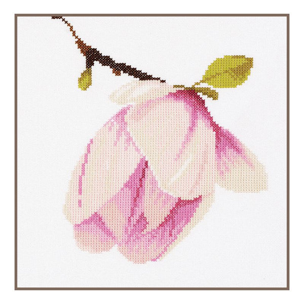 DIY Counted cross stitch kit Magnolia bud
