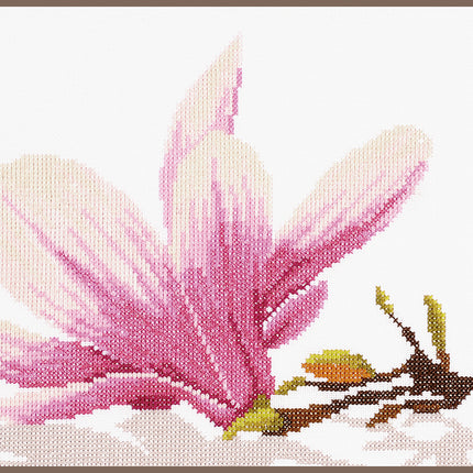 DIY Counted cross stitch kit Magnolia twig
