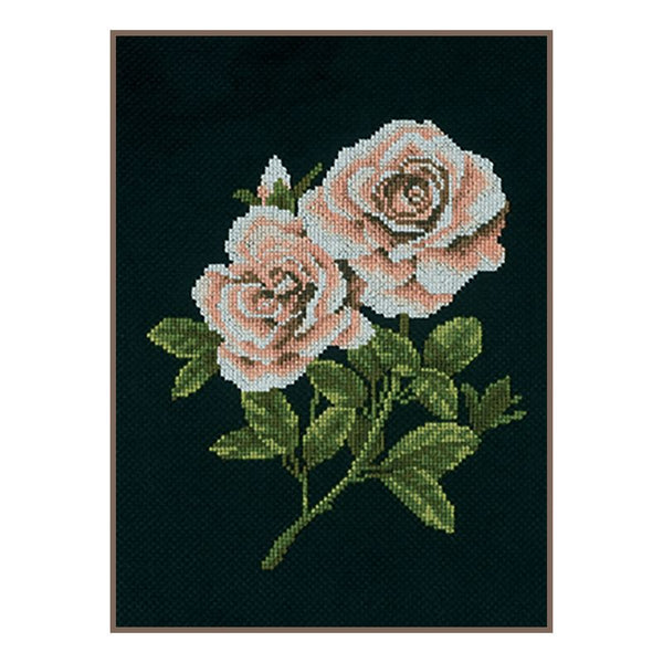 DIY Counted cross stitch kit Peony roses