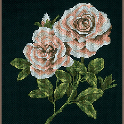 DIY Counted cross stitch kit Peony roses