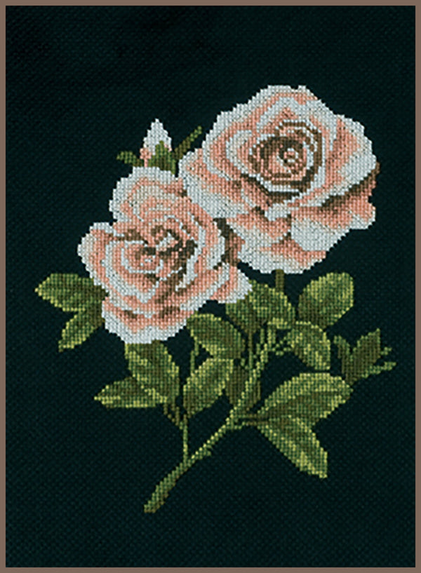 DIY Counted cross stitch kit Peony roses