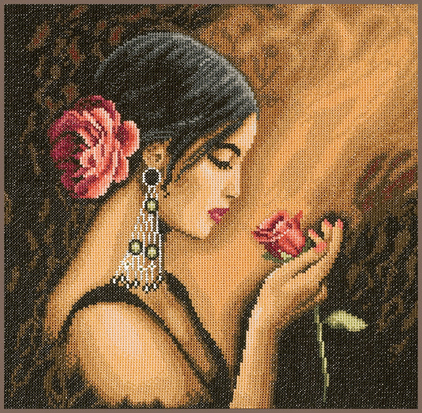 DIY Counted cross stitch kit Spanish beauty