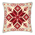 DIY Cross stitch cushion kit Nordic snowflake