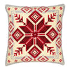 DIY Cross stitch cushion kit Nordic snowflake