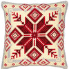 DIY Cross stitch cushion kit Nordic snowflake