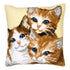 DIY Cross stitch cushion kit Kittens