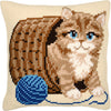 DIY Cross stitch cushion kit Cat