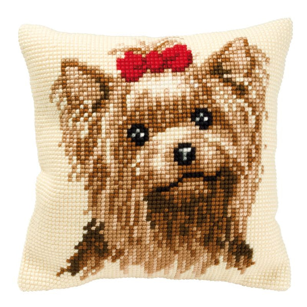 DIY Cross stitch cushion kit Dog