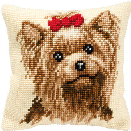 DIY Cross stitch cushion kit Dog
