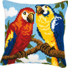 DIY Cross stitch cushion kit Parrots