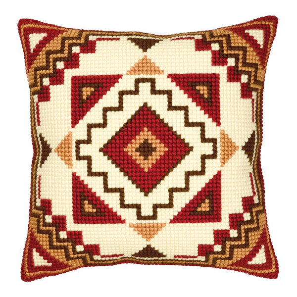 DIY Cross stitch cushion kit Geometrical