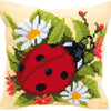 DIY Cross stitch cushion kit Ladybird