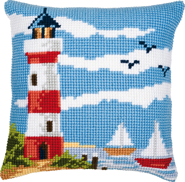 DIY Cross stitch cushion kit Seascape