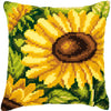 DIY Cross stitch cushion kit Sunflower
