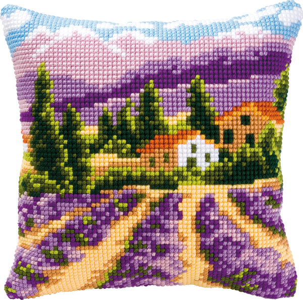 DIY Cross stitch cushion kit Provence