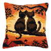 DIY Cross stitch cushion kit Cats on a branch