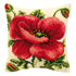 DIY Cross stitch cushion kit Oriental poppy