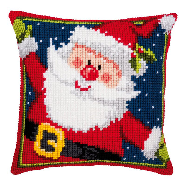 DIY Cross stitch cushion kit Father Christmas