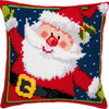 DIY Cross stitch cushion kit Father Christmas