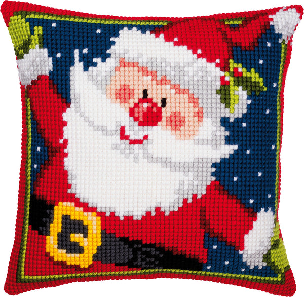 DIY Cross stitch cushion kit Father Christmas