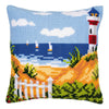 DIY Cross stitch cushion kit Seascape