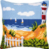 DIY Cross stitch cushion kit Seascape