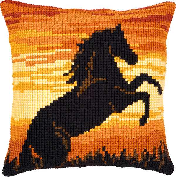 DIY Cross stitch cushion kit Stallion