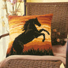 DIY Cross stitch cushion kit Stallion