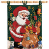 DIY Cross stitch wall hanging kit Santa Claus