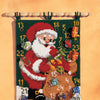 DIY Cross stitch wall hanging kit Santa Claus