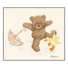 DIY Counted cross stitch kit Popcorn Splashing around 16 x 12 cm / 6.4