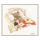 DIY Counted cross stitch kit Popcorn Cuddle up 16 x 13 cm / 6.4