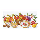 DIY Counted cross stitch kit Afternoon tea 42 x 18 cm / 16.8