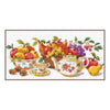 DIY Counted cross stitch kit Afternoon tea 42 x 18 cm / 16.8" x 7.2"