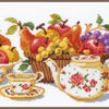 DIY Counted cross stitch kit Afternoon tea 42 x 18 cm / 16.8" x 7.2"