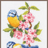 DIY Counted cross stitch kit Birds on blossoms 13 x 30 cm / 5.2" x 12"
