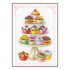 DIY Counted cross stitch kit Cupcakes 21 x 29 cm / 8.4