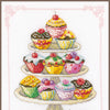 DIY Counted cross stitch kit Cupcakes 21 x 29 cm / 8.4" x 11.6"