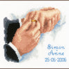 DIY Counted cross stitch kit With this ring 19 x 16 cm / 7.6" x 6.4"