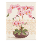 DIY Counted cross stitch kit Orchid 18 x 23 cm / 7.2