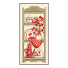 DIY Counted cross stitch kit Rustic kitchen rack 18 x 38 cm / 7.2