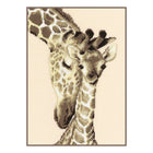 DIY Counted cross stitch kit Giraffe family 19 x 28 cm / 7.6