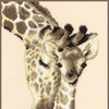 DIY Counted cross stitch kit Giraffe family 19 x 28 cm / 7.6" x 11.2"