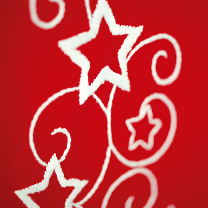 DIY Table Runner kit "Table runner kit White stars and swirls"