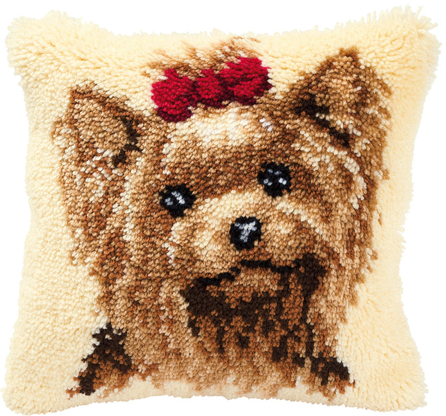 DIY Latch Hook Cushion Kit "Dog"