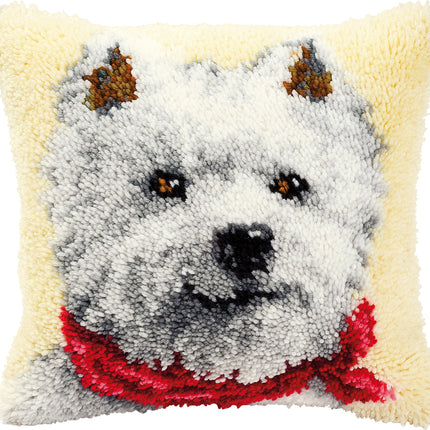 DIY Latch Hook Cushion Kit "Dog"
