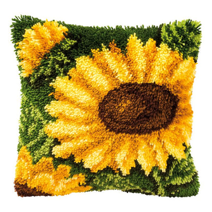 DIY Latch Hook Cushion Kit "Sunflowers"