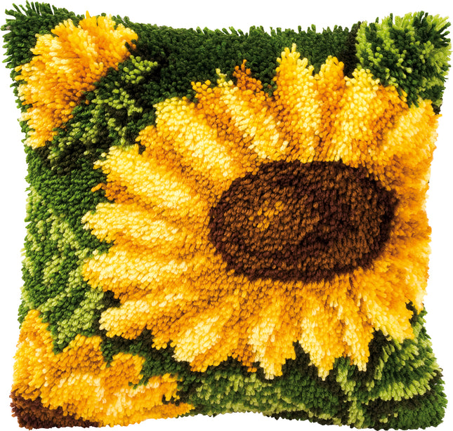 DIY Latch Hook Cushion Kit "Sunflowers"