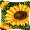 DIY Latch Hook Cushion Kit "Sunflowers"