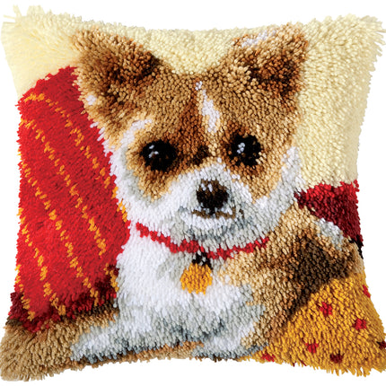 DIY Latch Hook Cushion Kit "Chihuahua"